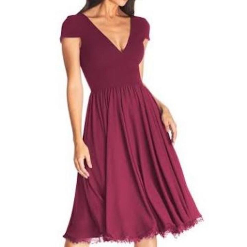 Dress the Population Corey Dress Size XS‎ burgundy